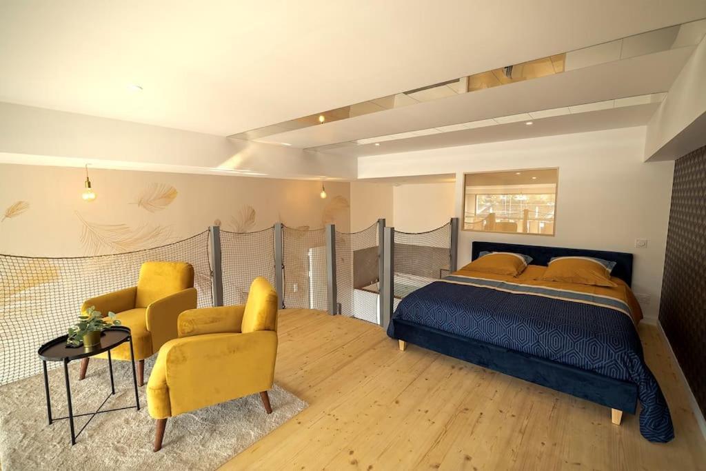 サン・バレリ・アン・コーLoft De Luxe Le Chic, Grand Jacuzzi, Vue Port De Plaisanceアパートメント エクステリア 写真